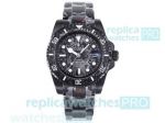 Replica Rolex DiW Submariner Solid Black 40mm Watch Carbon Bezel